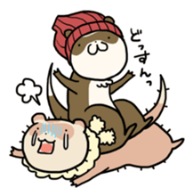 Goofy ferret TOUCH3 winter! sticker #1516886