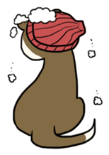 Goofy ferret TOUCH3 winter! sticker #1516887