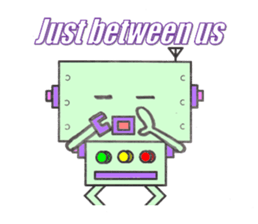 Let's talk a robo sticker #1517629