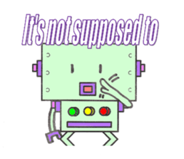 Let's talk a robo sticker #1517635