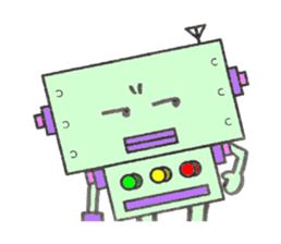 Let's talk a robo sticker #1517636