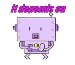 Let's talk a robo sticker #1517640