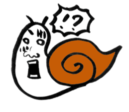 The Tsumuri white snail sticker #1518292