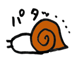 The Tsumuri white snail sticker #1518300