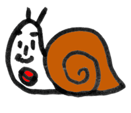 The Tsumuri white snail sticker #1518310