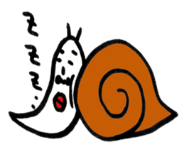 The Tsumuri white snail sticker #1518319