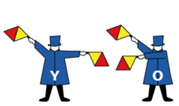 Flag Semaphore sticker #1518410