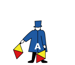 Flag Semaphore sticker #1518412