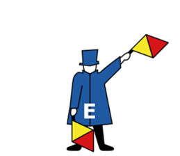 Flag Semaphore sticker #1518416