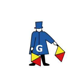 Flag Semaphore sticker #1518418