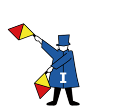 Flag Semaphore sticker #1518420