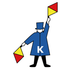 Flag Semaphore sticker #1518422