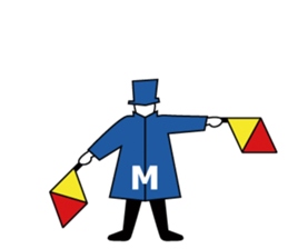 Flag Semaphore sticker #1518424