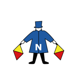 Flag Semaphore sticker #1518425