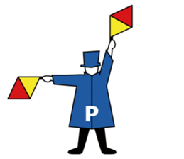 Flag Semaphore sticker #1518427