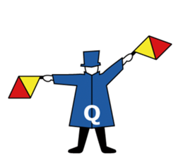 Flag Semaphore sticker #1518428