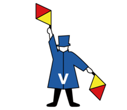 Flag Semaphore sticker #1518433
