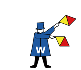 Flag Semaphore sticker #1518434