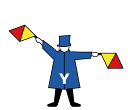 Flag Semaphore sticker #1518436