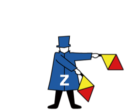 Flag Semaphore sticker #1518437