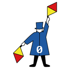 Flag Semaphore sticker #1518438