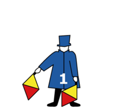 Flag Semaphore sticker #1518439