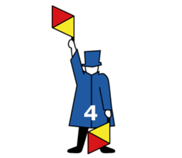Flag Semaphore sticker #1518442