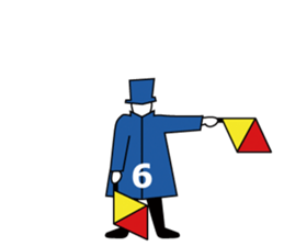 Flag Semaphore sticker #1518444