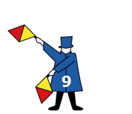 Flag Semaphore sticker #1518447