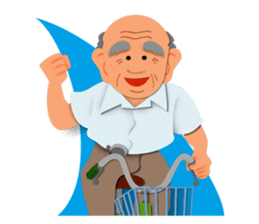 Fine lovely old men sticker #1518530