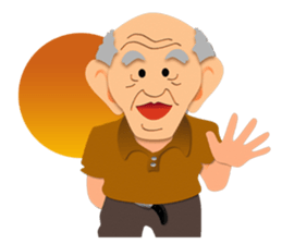 Fine lovely old men sticker #1518531