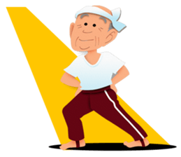 Fine lovely old men sticker #1518533