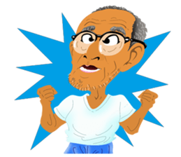 Fine lovely old men sticker #1518545