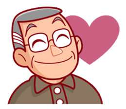 Fine lovely old men sticker #1518548