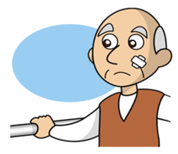 Fine lovely old men sticker #1518553