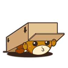 Shinshin, hilarious little brown bear sticker #1518693