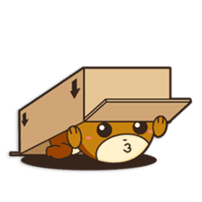 Shinshin, hilarious little brown bear sticker #1518693