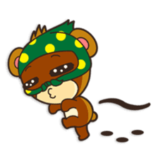 Shinshin, hilarious little brown bear sticker #1518701