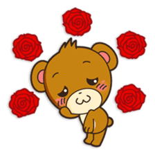 Shinshin, hilarious little brown bear sticker #1518706