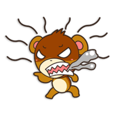 Shinshin, hilarious little brown bear sticker #1518712