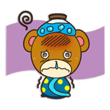 Shinshin, hilarious little brown bear sticker #1518723