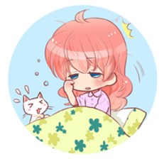 Corone and cat sticker #1518749