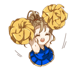 Cheerleader's every day life sticker #1519291