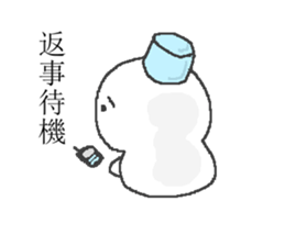 White snowman sticker #1519404