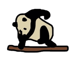 Melancholy  Panda sticker #1519620