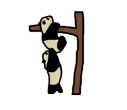 Melancholy  Panda sticker #1519626