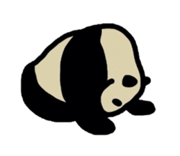 Melancholy  Panda sticker #1519637