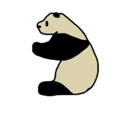 Melancholy  Panda sticker #1519638