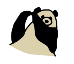 Melancholy  Panda sticker #1519640