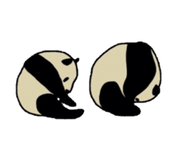 Melancholy  Panda sticker #1519644